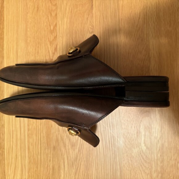 Gucci Princetown Mules, 7.5, Brown - Picture 4 of 5